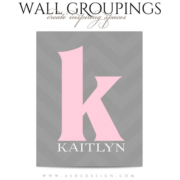 Wall Groupings Children Photography Templates | Chevron Baby4