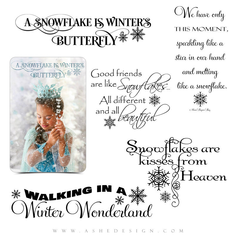 Photoshop Christmas Word Art | Winter Wonderland