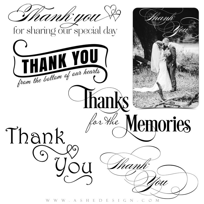Wedding Word Art | Thanks For The Memories