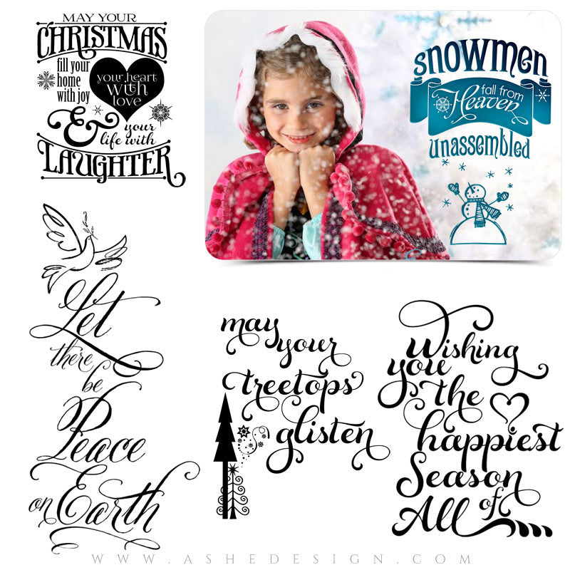 Photoshop Christmas Word Art | Happiest Season