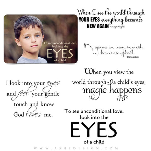 Eyes Of A Child Motivational Word Art Quotes