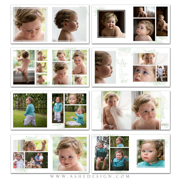 Square Photo Book Template | Color Block pages