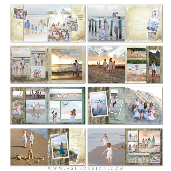 Photo Book 10x10 | Footprints In the Sand pages