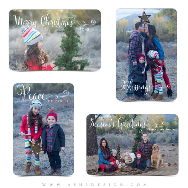 Photoshop Christmas Word Art Set | Season's Greetings 1