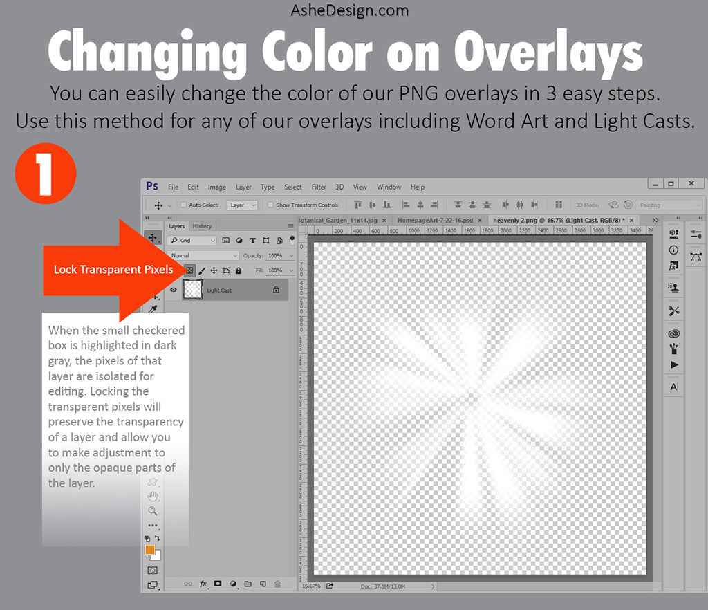 Photoshop Tutorial : Changing Color on Overlays