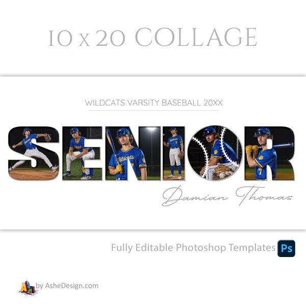 Easy Effects - Senior Softball/Baseball Collage