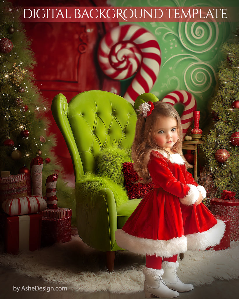 Digital Backdrop Set - Christmas Whimsy