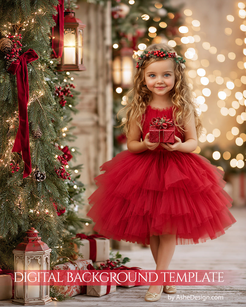 Digital Backdrop Set - Holiday Glow