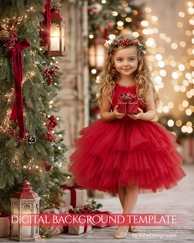 Digital Backdrop Set - Holiday Glow