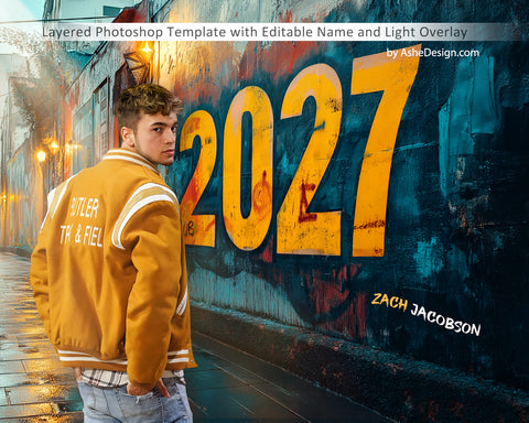 Digital Backdrop Set - Graffiti Senior 2027