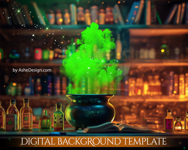 Digital Backdrop Set - Witch's Brew