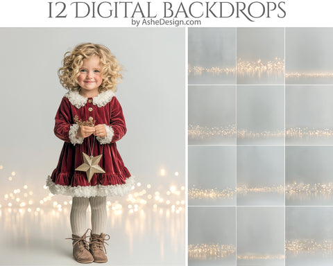 Digital Photography Backdrops - Bokeh Lines
