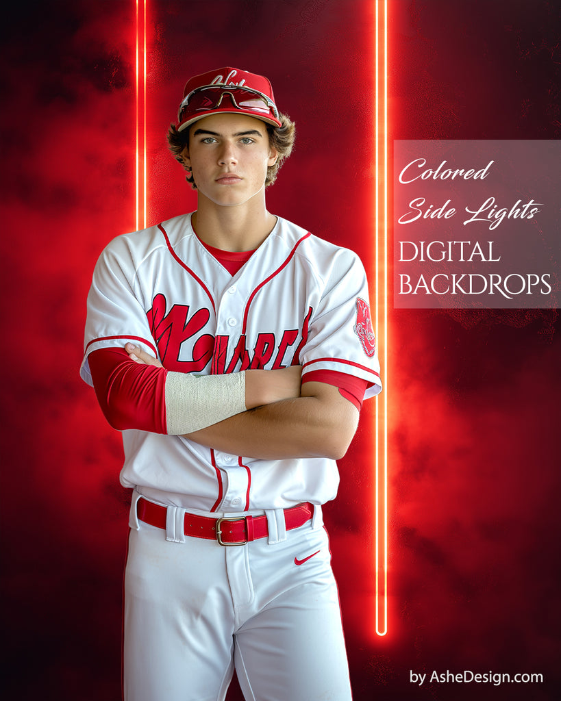 Ashe Design | Digital Photography Backdrops | Colored Side Lights ...