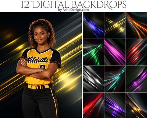 Digital Photography Backdrops - Diagonal Light Streaks