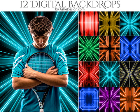 Digital Photography Backdrops - Digital Neon