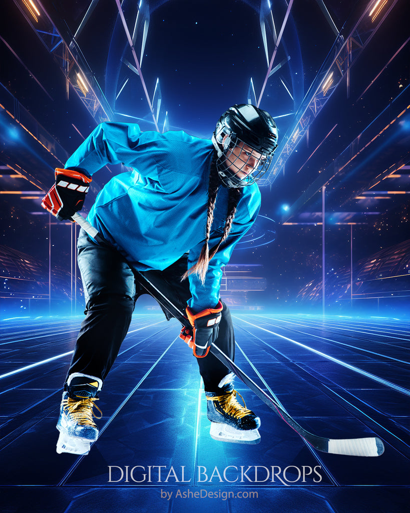 Digital Photography Backdrops - Futuristic Neon – AsheDesign