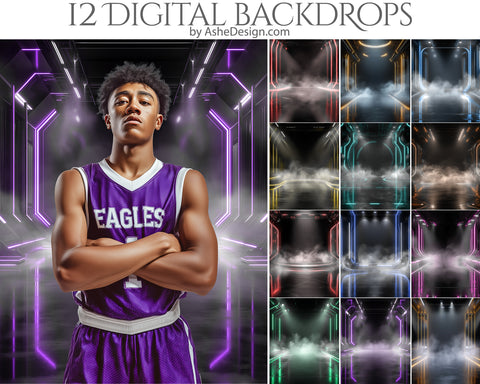Digital Photography Backdrops - Light Lines