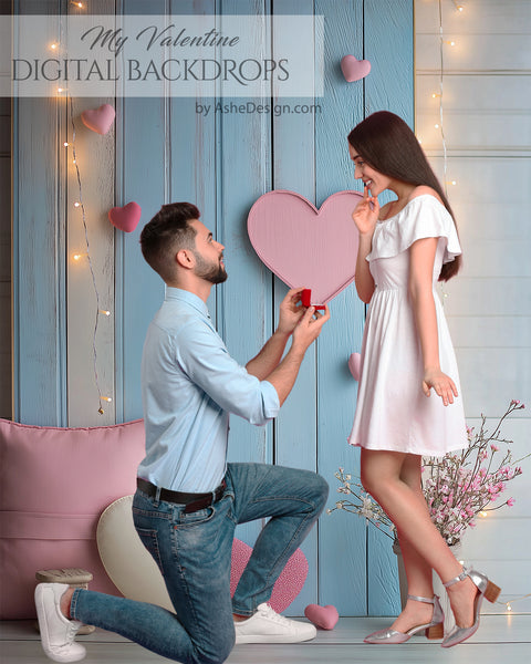 Digital Photography Backdrops - My Valentine