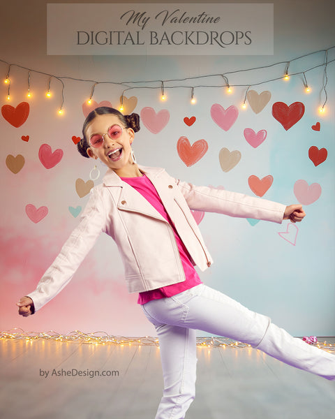 Digital Photography Backdrops - My Valentine