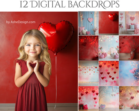 Digital Photography Backdrops - My Valentine