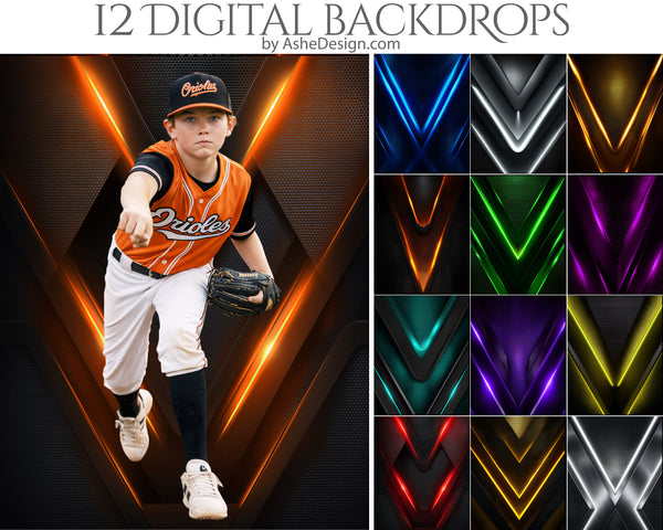 Digital Photography Backdrops - Neon Mesh