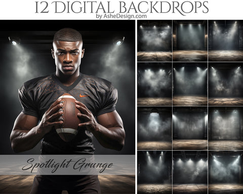 Digital Photography Backdrops - Spotlight Grunge