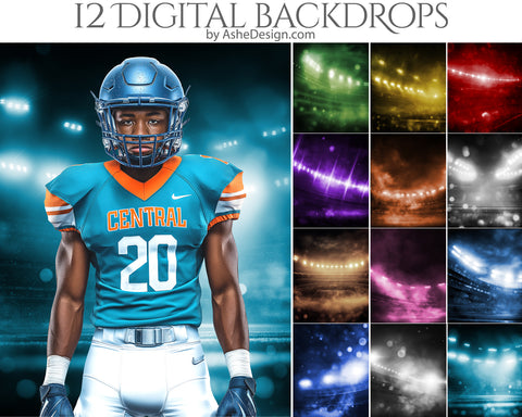Digital Photography Backdrops - Stadium Glow