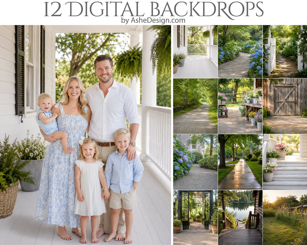 Digital Photography Backdrops - Summer Home Sessions
