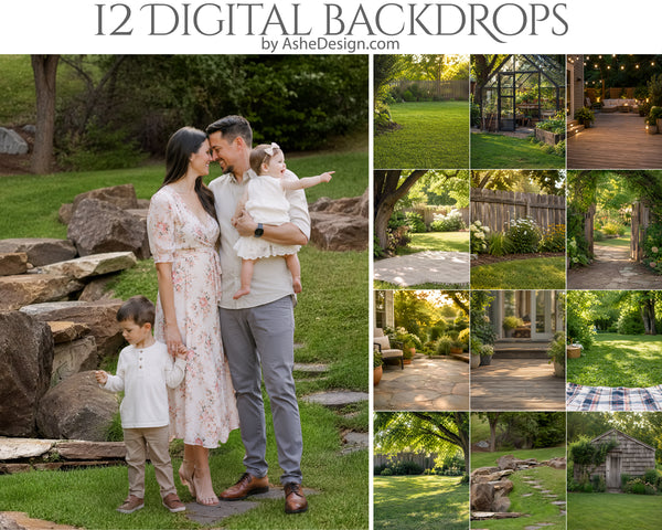 Ashe Design | Digital Photography Backdrops | Backyard Summer Sessions ...