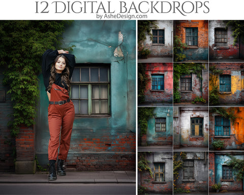 Digital Photography Backdrops - Urban Patina