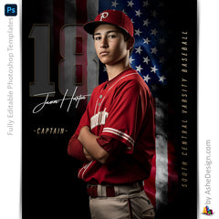 Amped Effects - All American Multi-Sport Poster Template For Photoshop