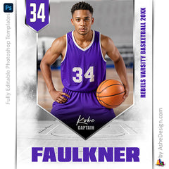 Amped Effects - Banner Year Basketball Poster Template For Photoshop