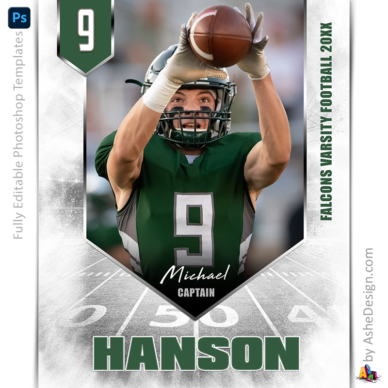 Amped Effects - Banner Year Football Poster Template For Photoshop