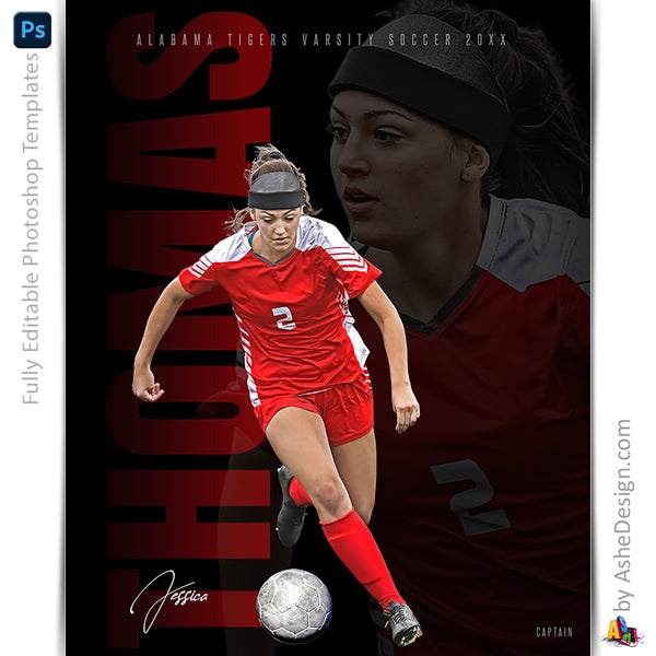 Amped Effects - Double Exposure Multi-Sport Poster Template For Photoshop