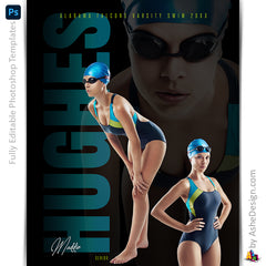 Amped Effects - Double Exposure Multi-Sport Poster Template For Photoshop