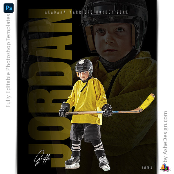 Amped Effects - Double Exposure Multi-Sport Poster Template For Photoshop