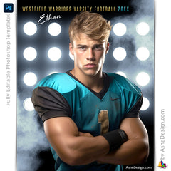 Amped Effects - Floodlights Multi-Sport Poster Template For Photoshop