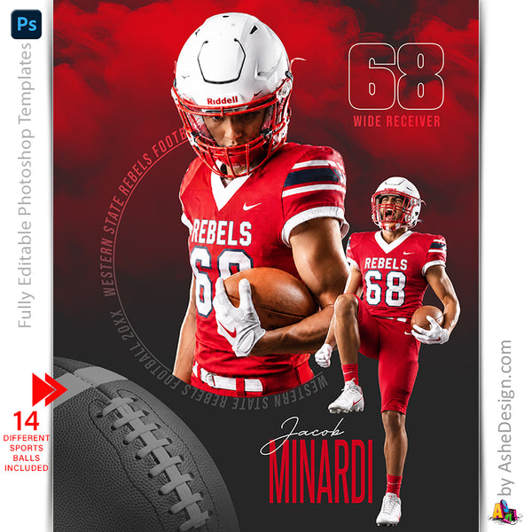 Amped Effects - Inner Circle Multi-Sport Poster Template For Photoshop