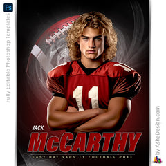 Amped Effects - Mystic Swirl Football Poster Template For Photoshop