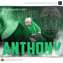 Amped Effects - Nitro Fusion Hockey Poster Template For Photoshop
