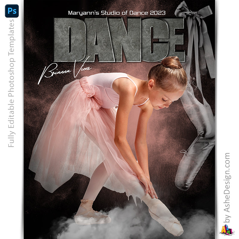 Amped Effects - Rocked Dance Poster Template For Photoshop
