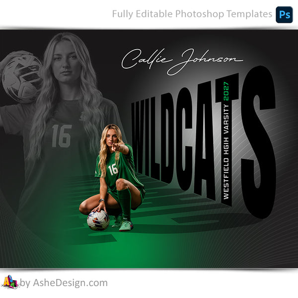 Amped Effects - Sports Perspective Sports Poster Template For Photoshop