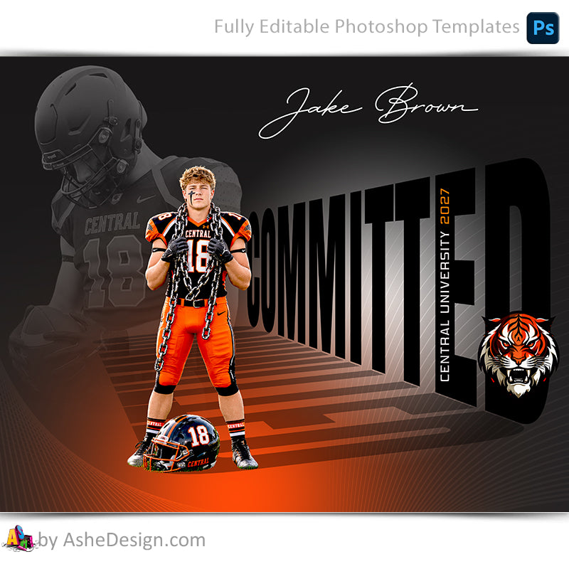 Amped Effects - Sports Perspective Sports Poster Template For Photoshop