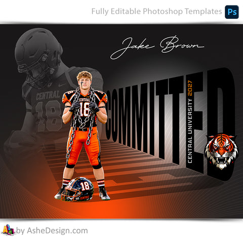 Amped Effects - Sports Perspective Sports Poster Template For Photoshop