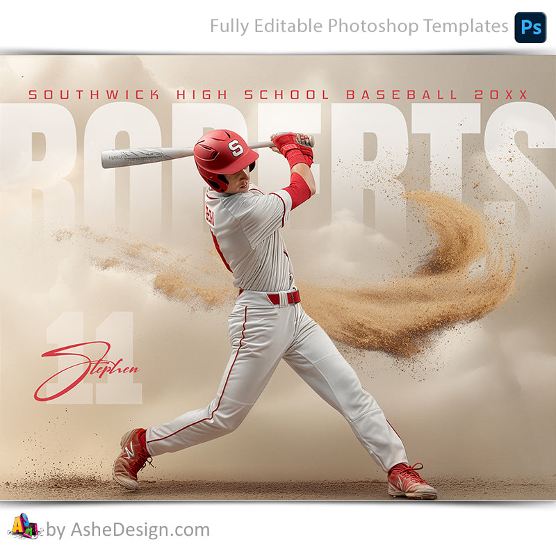 Amped Effects - Surge Sports Poster Template For Photoshop