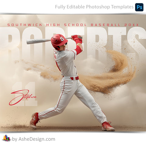 Amped Effects - Surge Sports Poster Template For Photoshop