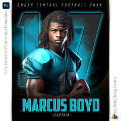Amped Effects - The GOAT Multi-Sport Poster Template For Photoshop