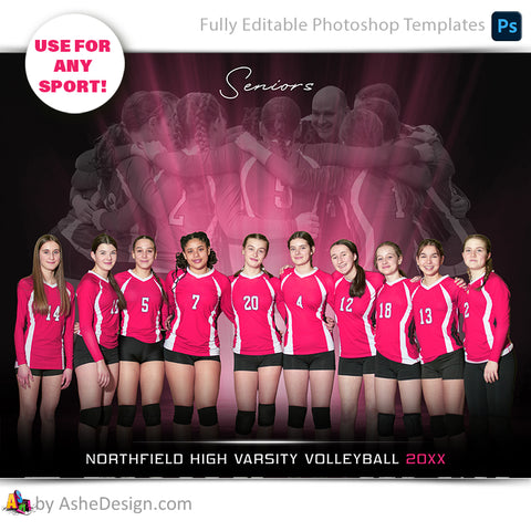 Amped Effects - Uplights Multi-Sport Team Poster Template For Photoshop
