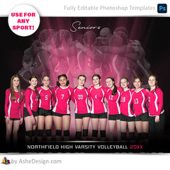 Amped Effects - Uplights Multi-Sport Team Poster Template For Photoshop