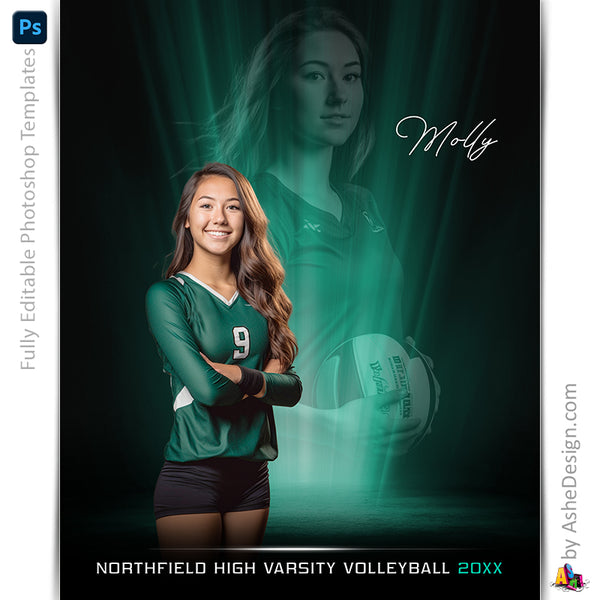 Amped Effects - Uplights Multi-Sport Poster Template For Photoshop